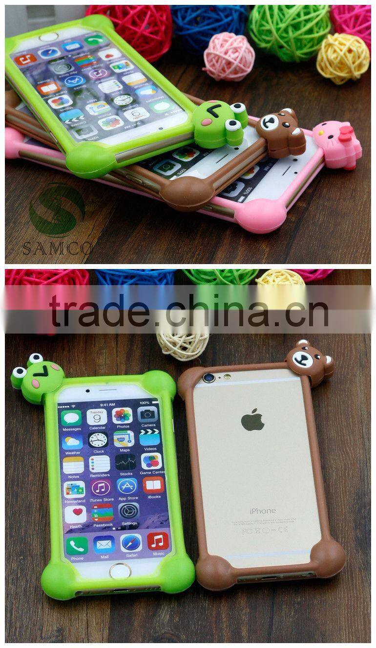 Samco Cute Doraemon Universal Silicone Frame Bumper Cover Case for Vivo Y51