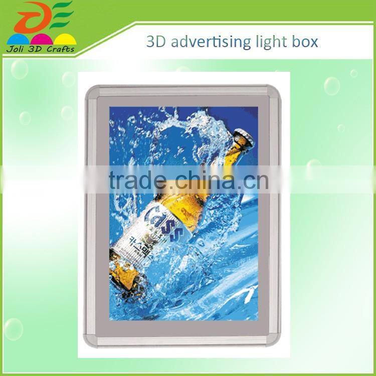 Dongguan supplier 3d stereoscopic effect poster outdoor light box