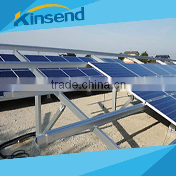 solar system with solar panel mounting bracket