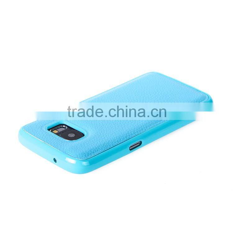 2016 Wholesale Premium Leather Mobile Phone Flip Cover Case / Card Slots 2 in 1 Case for Samsung Galaxy S7 S7 edge