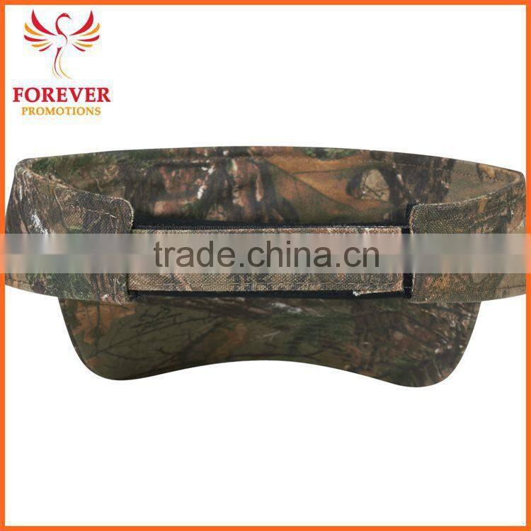 Hot Selling Fashion Camouflage Real Tree Cotton Sweatband Visor
