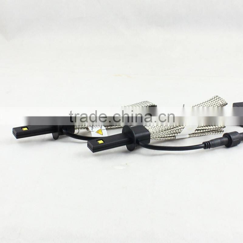 12v fanless h1 led head lights conversion high power 3000lm 40w car h1 led headlight bulbs