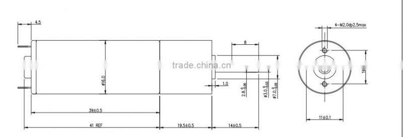 16mm gearmotor for high end use