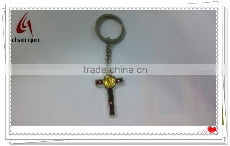 Metal 3D mini car model keychain