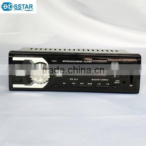 Fixed panel car stereo cassette mp3 digital player with usb tf sd card slot fm radio transmitter for driver