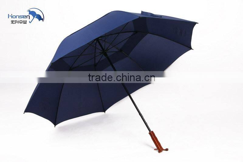 24 Inch 24K Dark Navy Blue Plain Straight Nulti Color Umbrella with hook handle