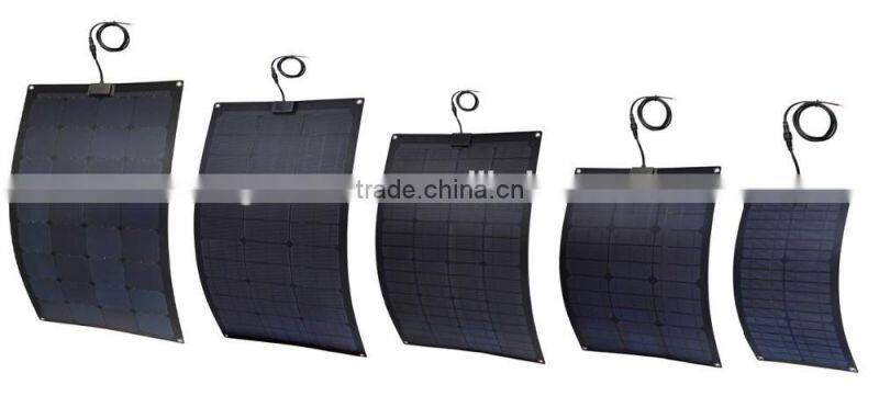 30W Monocrystalline Silicon Cell Marine Bendable Semi Flexible Solar Panel