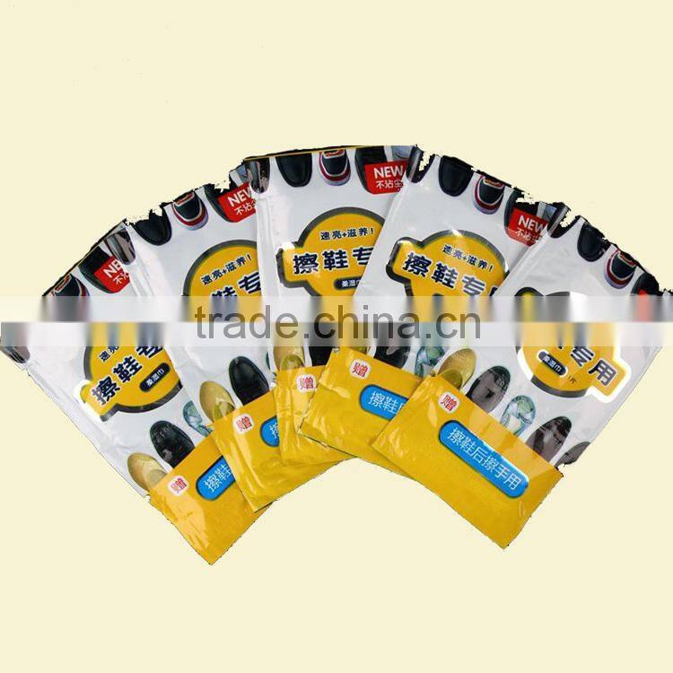 Spun lace non-woven shoes cleaning wet wipe