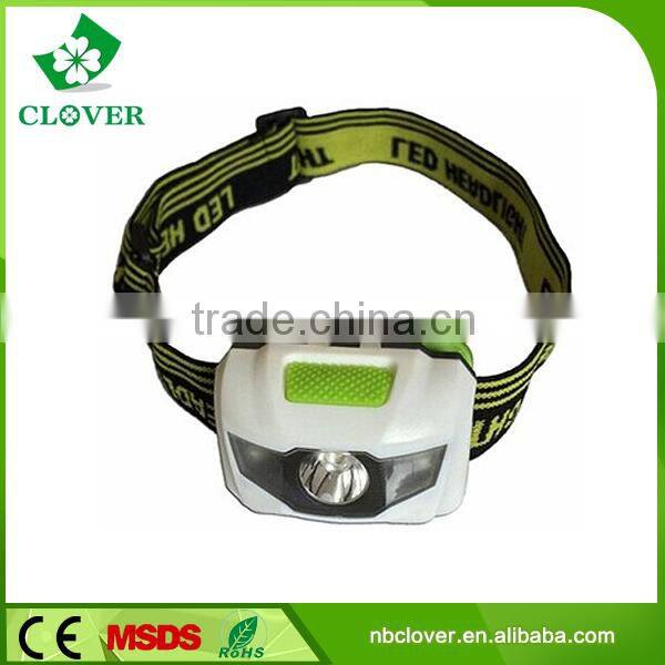 Outdoor using waterproof 180 lumens 3W CREE + 2 red LED high power headlamp