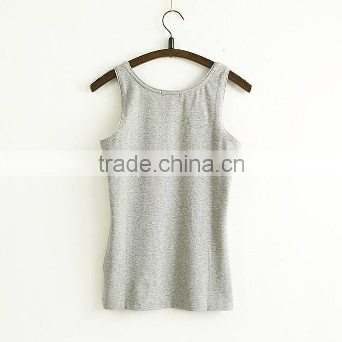 OEM Manufacturer wholesale bulk 100 cotton blank plain crop sexy ladies tank top