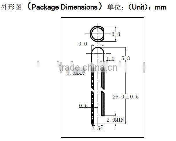 3mm yellow led diode