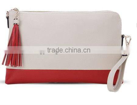 Lady leather clutch purse bag frame