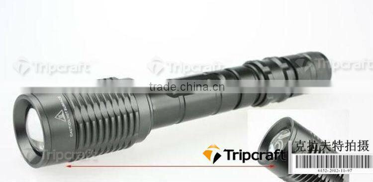 Trustfire XM-L T6 1600LM Z6 / Z5 5 Mode LED Flashlight torch Adjustable Focus Torch 1600 Lumens