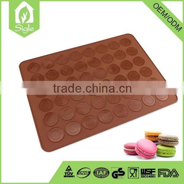 Top quality DIY handmade kitchen microwave silicone macaron baking mat