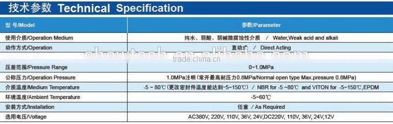 2WBF Stainless Steel Water Solenoid Valve With Flange