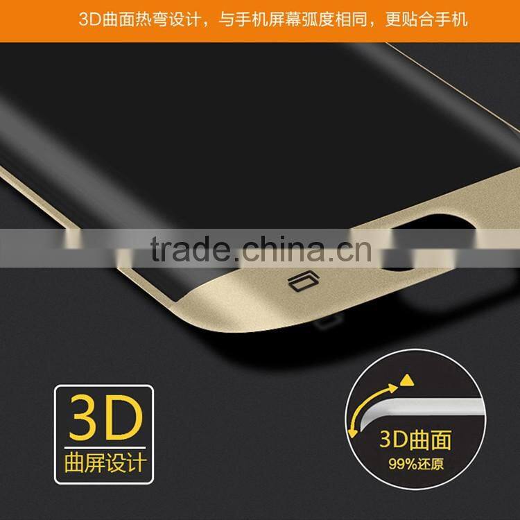 3D 9H Full Cover Tempered Glass Screen Protector for Samsung Galaxy S6 Edge Plus