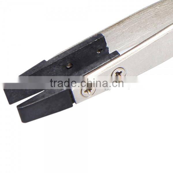BST-250 Stainless Steel Highly Precise Anti-static Removable Head Tweezers