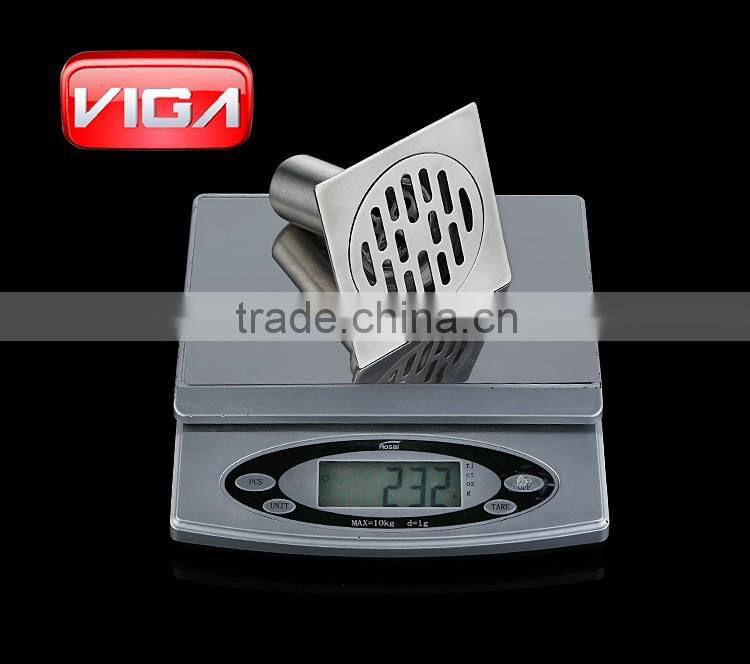 100*100mm stainless steel square floor drainer