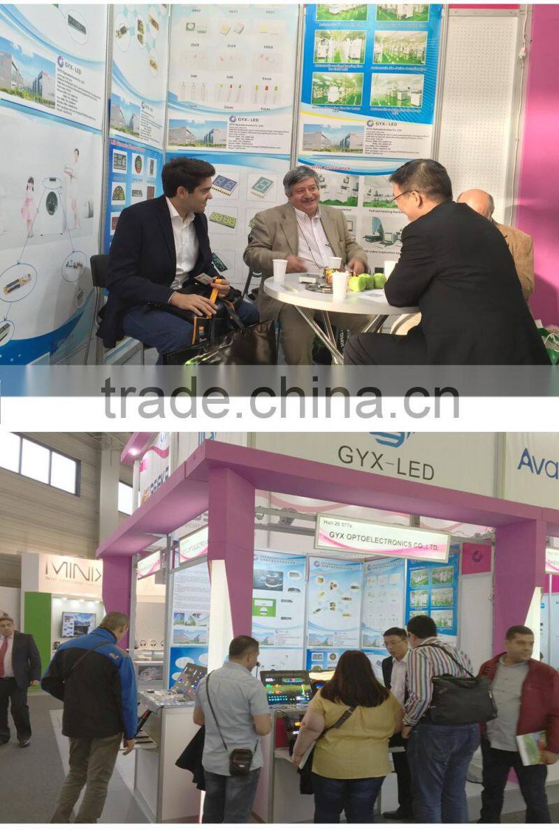 White emitting color led display digit 7 segment for indoor control use black surface 1 digit