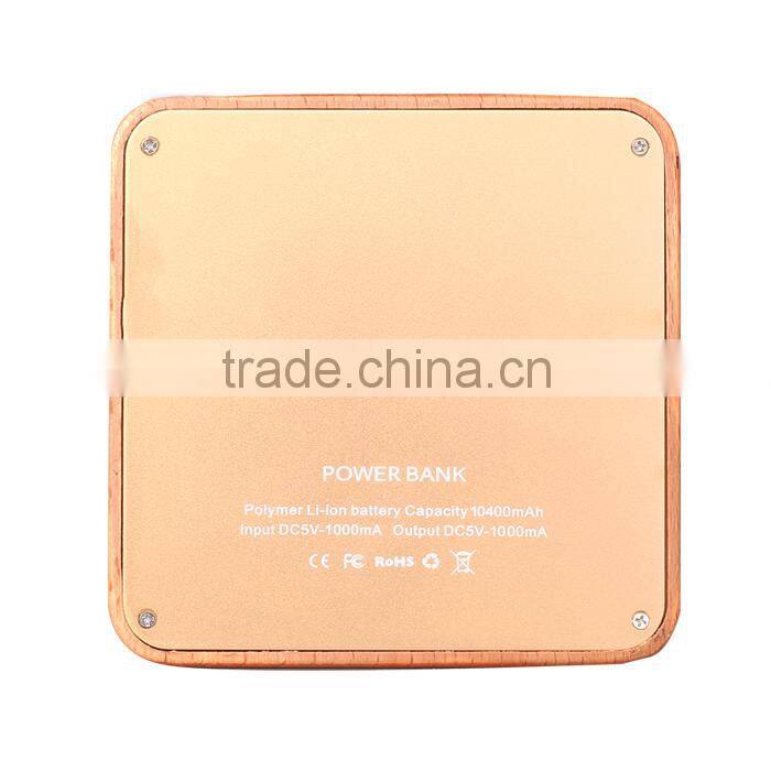 Wood/Bamboo Wireless Power Bank, Wireless charger in Power Bank for Smartphone