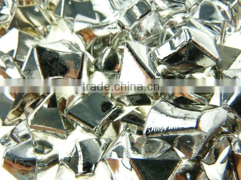 wholesale colored acrylic ice stone, black, Halloween decoration