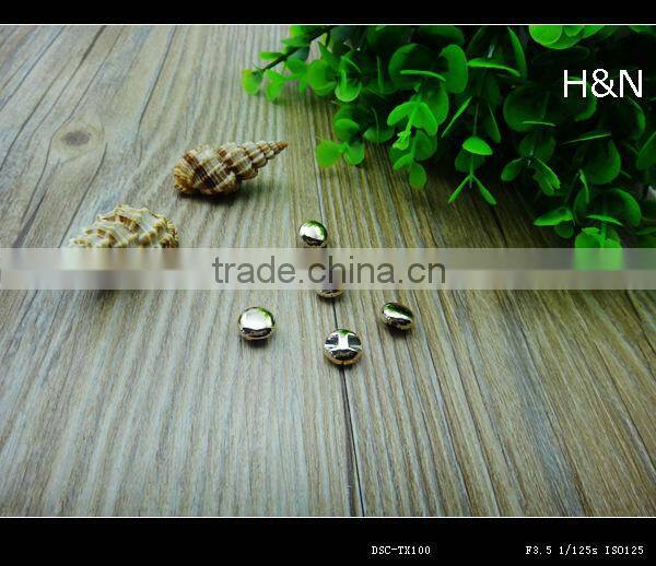 Oeko-tex approved resin silver plating button for shirt