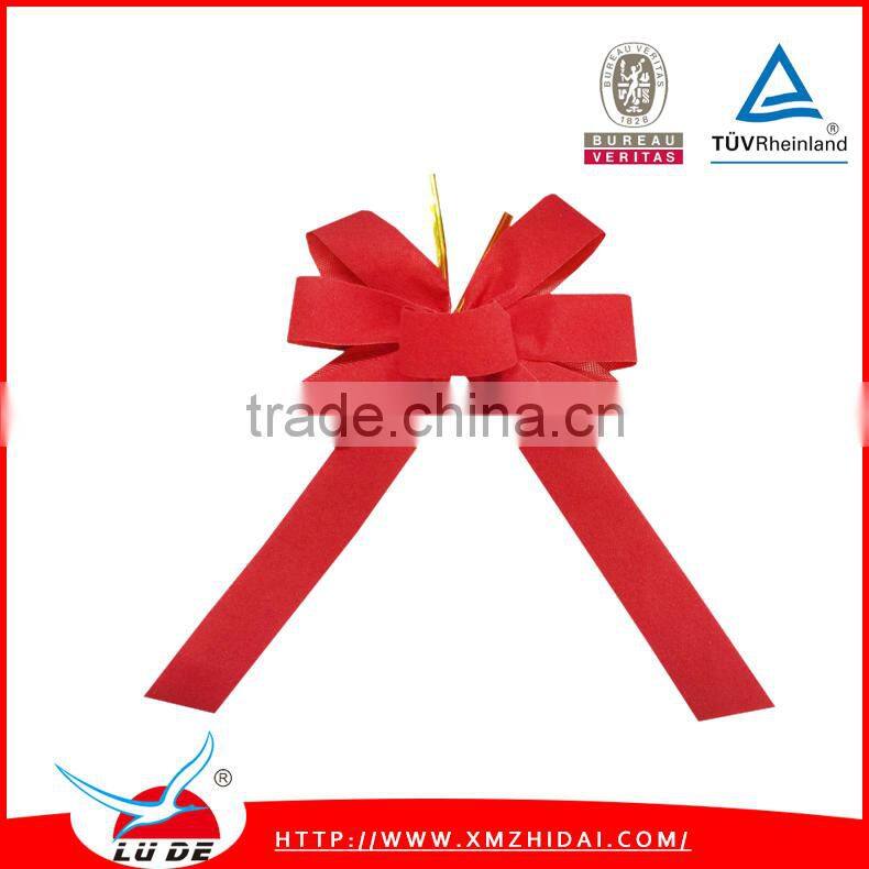 Handmade Velvet Material Christmas Ribbon Bow for Decoration