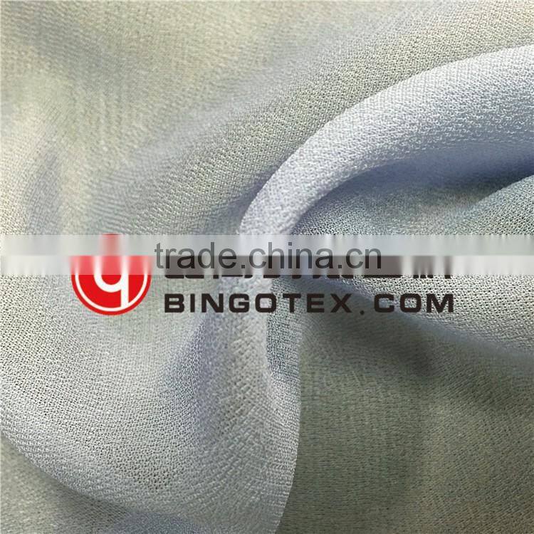 50D viscose shiny crepe chiffon fabric for garment