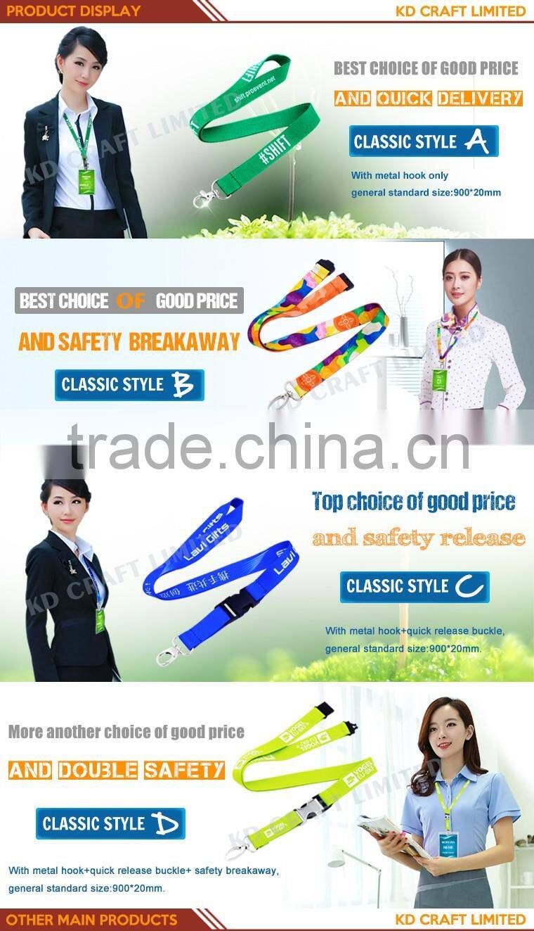 2016 custom fashion brand printed lanyard at factory price