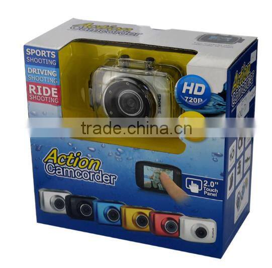 2.0 Inch Water Proof Sports DV /Diving Camera Touch Screen Sports DV/Camera DV200