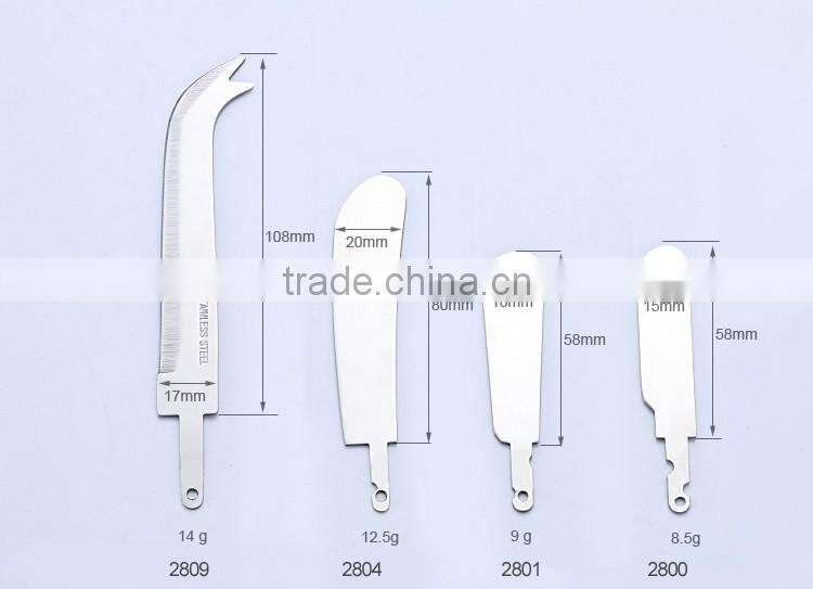 Colorful titanium coated kitchen knife set