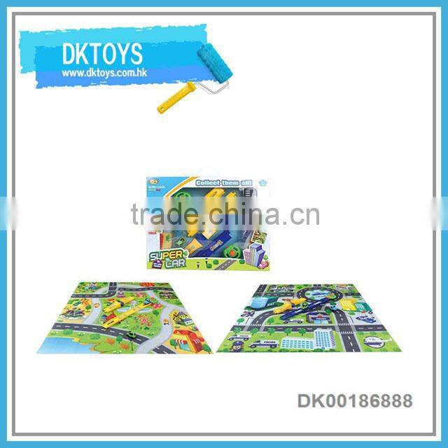 Premium Gift Racing Toy With Track Pop Up Car Launch Car Toy