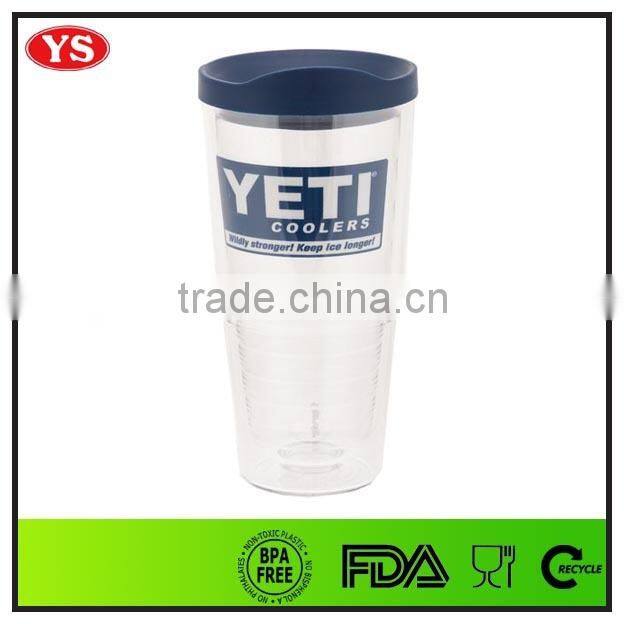 acrylic photo tumbler with match lid