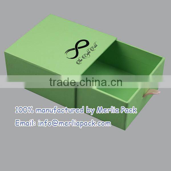 Stationary Box w/pull out Drawer Storing Envelopes Paper Note Cards Postcard Boxes