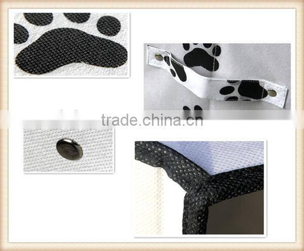 Mickey and footprint non woven foldable storage box for kids