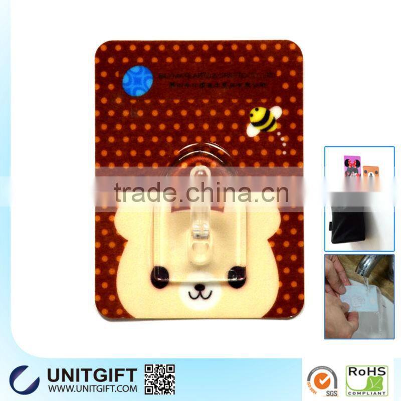 2014 new designed reusable silicone adhesive hanger hook