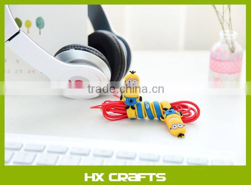 Cartoon Design Cute Cable Tie Cord Organizer Earphone Wrap Winder/ Fixer Holder/cord Manager/cable Winder
