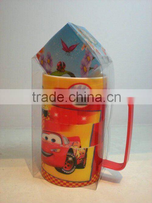 9oz Kids Plastic Puzzle Mugs with Handles