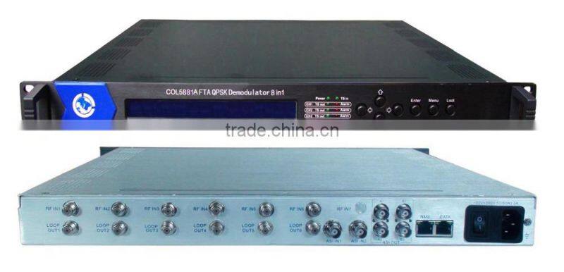 COL5881A Digital headend professional receiver - FTA receiver decoder (DVB-C/S/S2/T optional) ,ip out