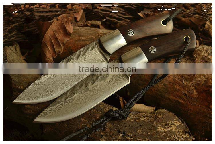 sharp blade engraved hunting knife camping knife