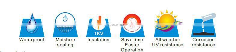 All Weather UV Resistance Silicone Rubber Cold Shrink Tube