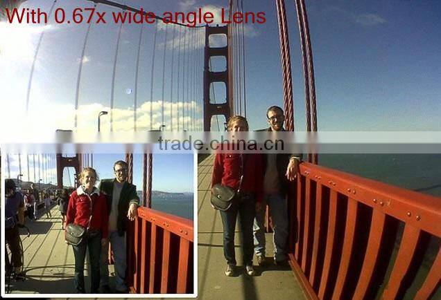 External clip lens Wide angle lens with clip for iphone4 iphone4s iphone5/ipad2/new ipad retail package