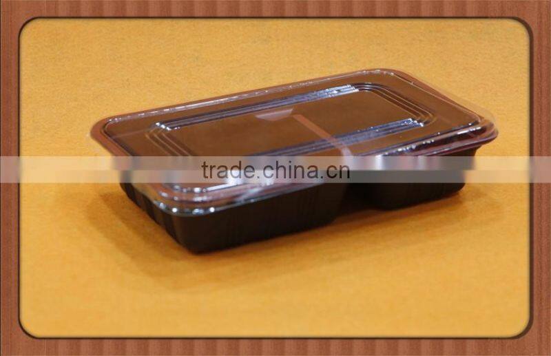 universal eco-friendly clear plastic PET blister take away food tray with cover,food container with lid