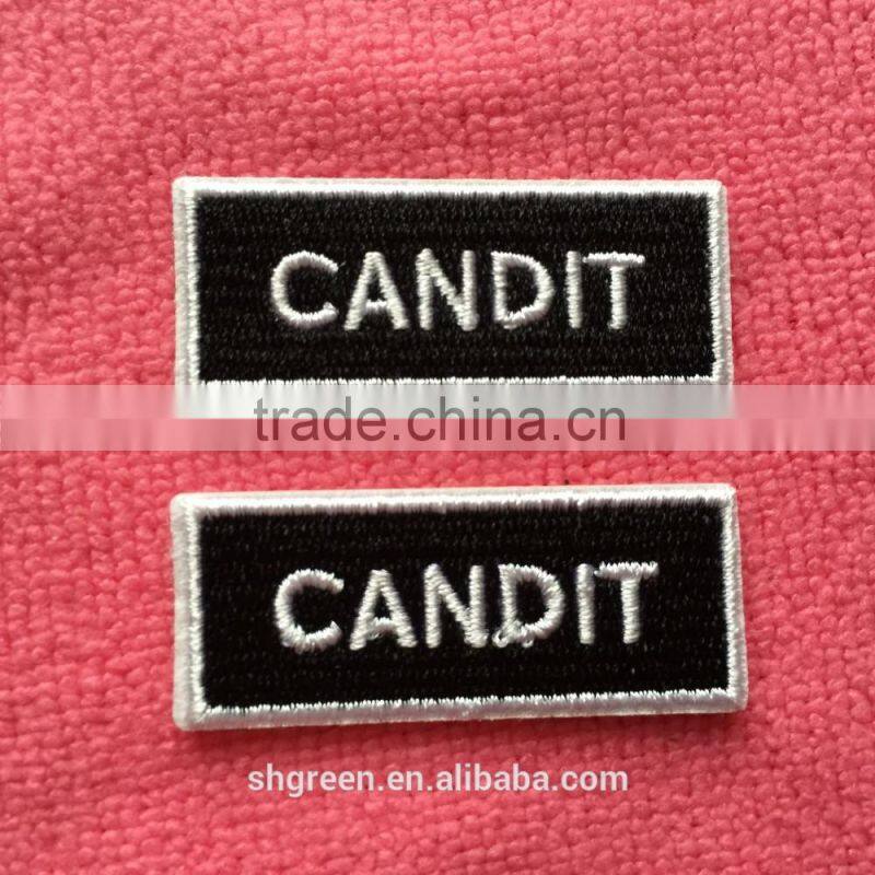 Cheap price baby shirt embroidery badge emblem