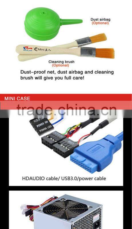 Cheap desktop slim case mini pc tower case/itx computer cases manufacturer Realan