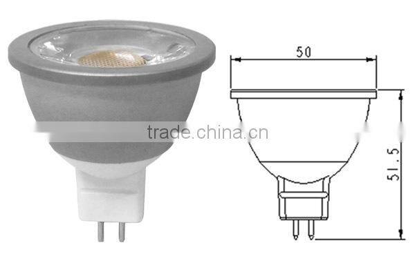 UL CE RoHS 3w 5w 6w Dimmable MR16 led spot light