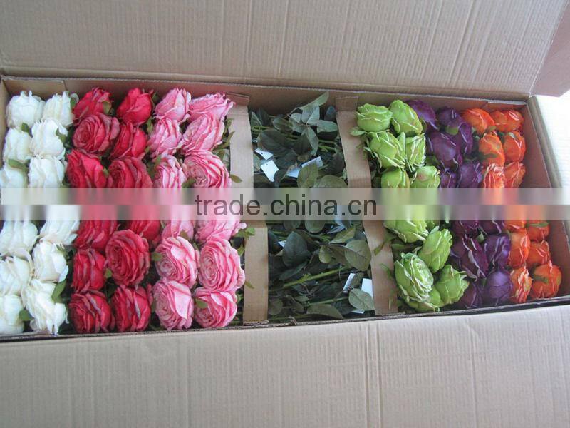 silk flower rose spray