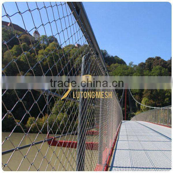 handrail stainless steel cable,stainless steel wire rope mesh net, cable wire netting mesh