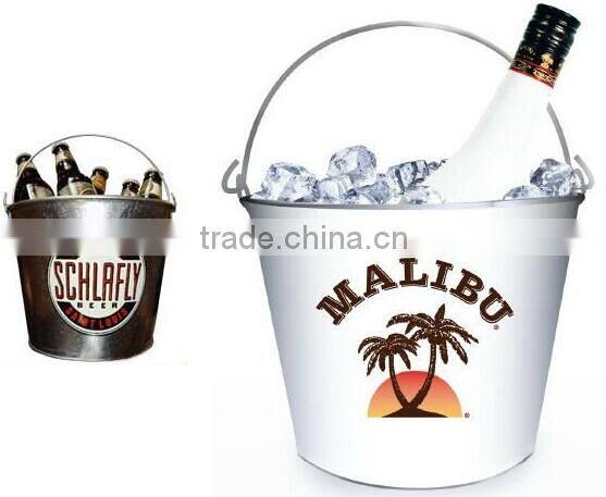 Manual/Semi-automatic Tin Can Roll Forming Maker For Beer Ice Bucket Promotion Barware Wine Cooler Tin Bucket Production Line