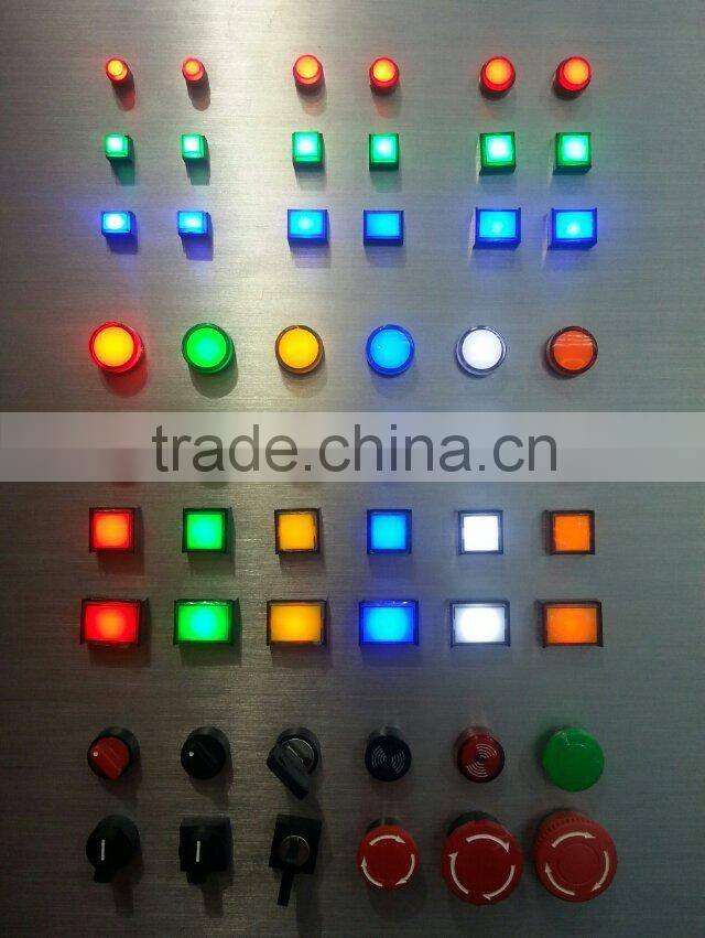 1NO 1NC 22mm flat lockout emergency led usb push pull button switch